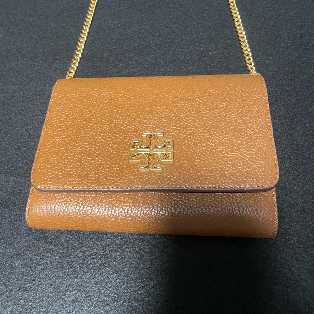 Tory Burch Tan Leather Crossbody Bag